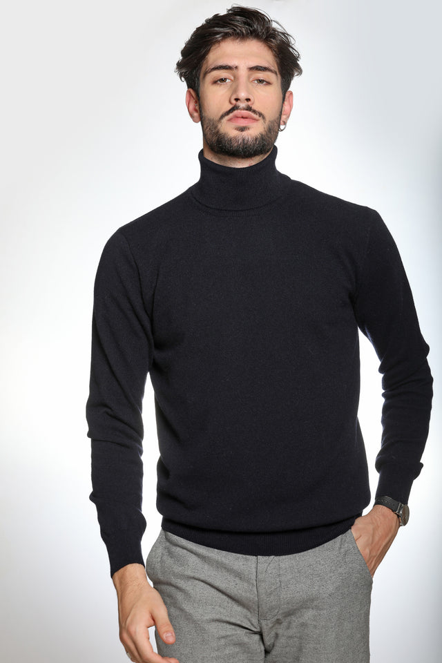 Giotto - Pull Col Roulé 100% Cachemire