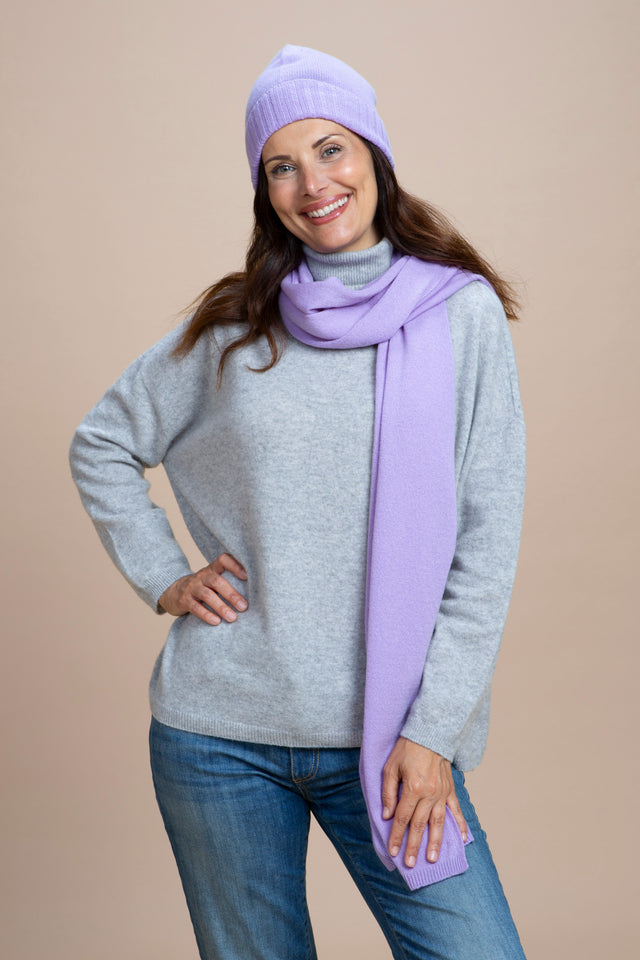 KIT Dolomiti - Cappello e Sciarpa 100% Cashmere