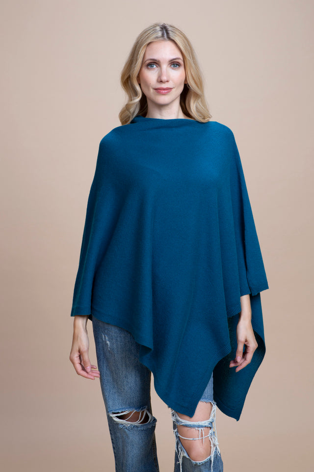 Livigno - 100% Cashmere Asymmetrical Poncho