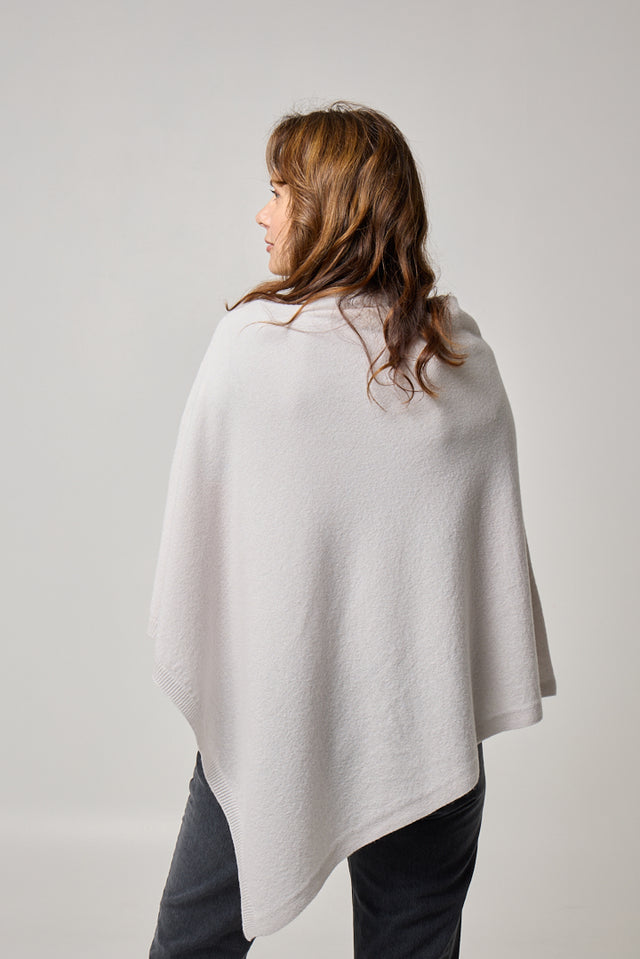 Sorrento - 100% Cashmere Poncho with Side Opening