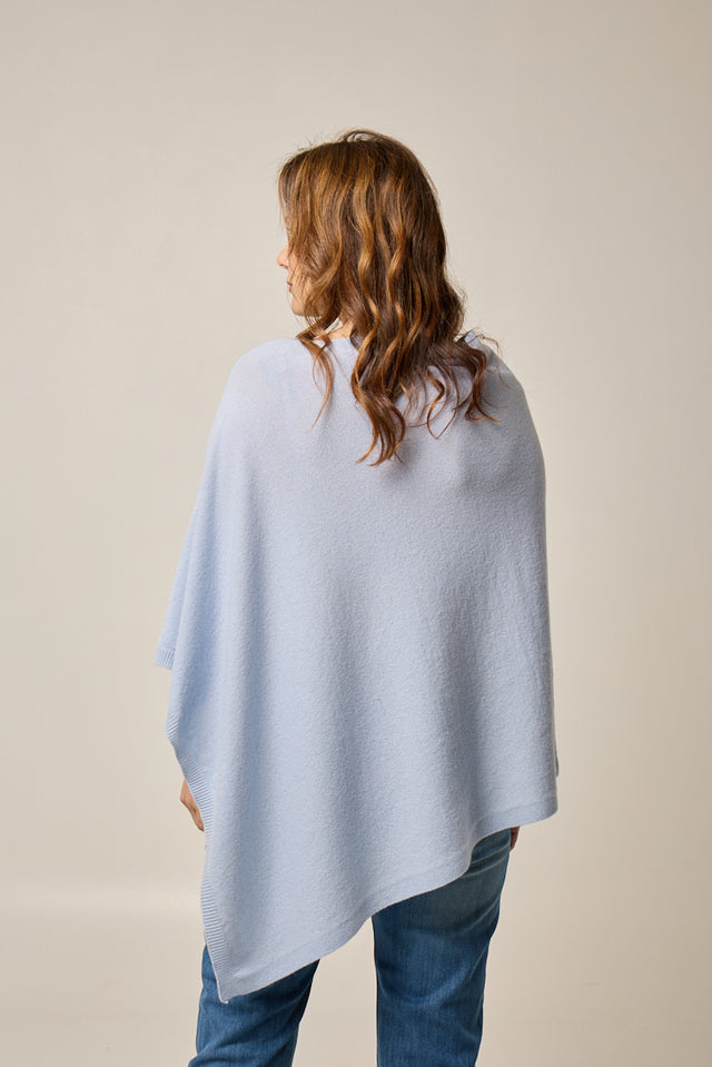 Sorrento - 100% Cashmere Poncho with Side Opening