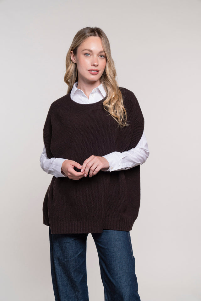 Certaldo - Moss Stitch Poncho