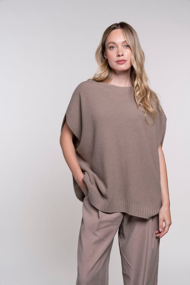 Certaldo - Moss Stitch Poncho