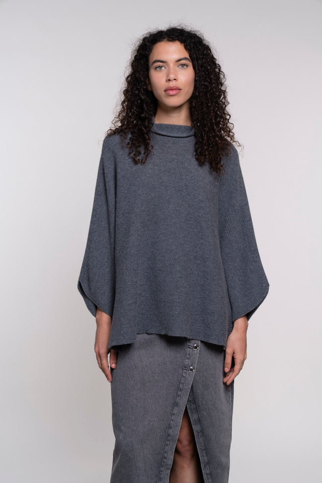 Montalcino - Links Mockneck Poncho