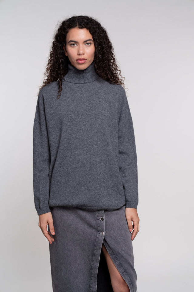 Ostuni - 100% Cashmere Oversize Turtleneck Sweater
