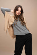 Abetone - Scialle a triangolo 100% Cashmere