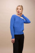 Aida - Maglia con trecce 100% cashmere