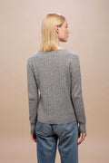 Aida - Maglia con trecce 100% cashmere