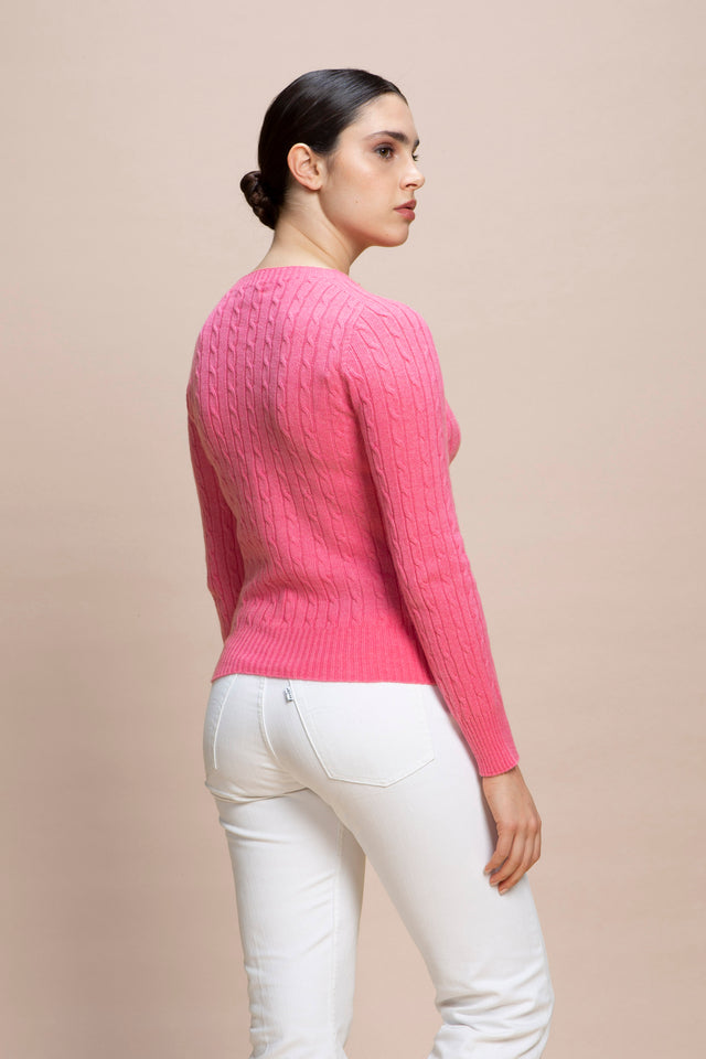 Aida - Maglia con trecce 100% cashmere