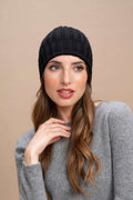 Brunico - Cappellino a coste 100% Cashmere