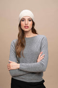 Brunico - Cappellino a coste 100% Cashmere