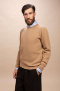 Leonardo - Girocollo a costa inglese 100% Cashmere