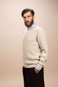 Leonardo - Girocollo a costa inglese 100% Cashmere