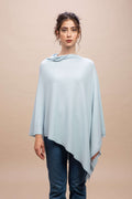 Livigno - Poncho rasato asimmetrico 100% Cashmere