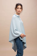 Livigno - Poncho rasato asimmetrico 100% Cashmere