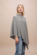 Livigno - Poncho rasato asimmetrico 100% Cashmere