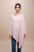 Livigno - Poncho rasato asimmetrico 100% Cashmere