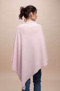 Livigno - Poncho rasato asimmetrico 100% Cashmere