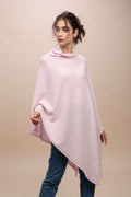 Livigno - Poncho rasato asimmetrico 100% Cashmere