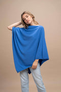 Livigno - Poncho rasato asimmetrico 100% Cashmere