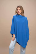 Livigno - Poncho rasato asimmetrico 100% Cashmere