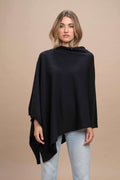 Livigno - Poncho rasato asimmetrico 100% Cashmere