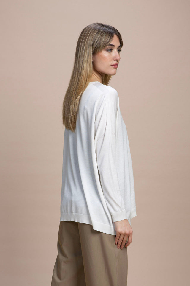 Manarola - 100% Silk Oversize Boat Neck