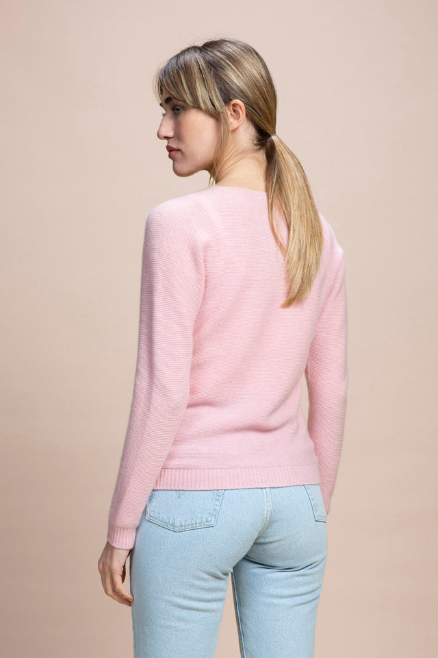 Norma - Maglia scollo a V 100% Cashmere - Imperfect Selection