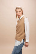 Ponza - Gilet con scollo a V 100% Cashmere