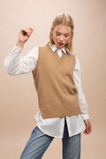 Ponza - Gilet con scollo a V 100% Cashmere