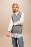 Ponza - Gilet con scollo a V 100% Cashmere