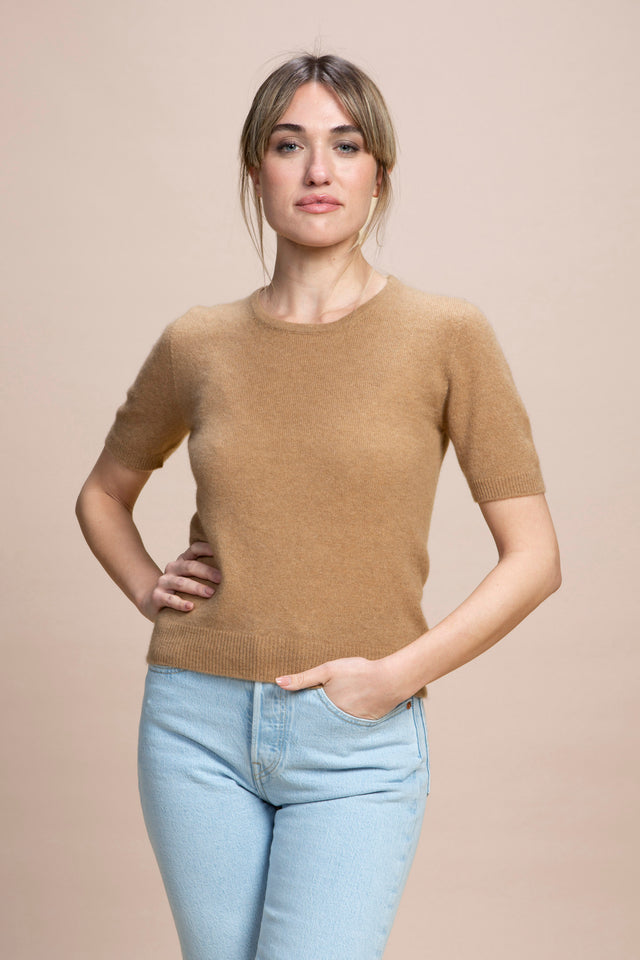 Positano - Maglia mezza manica 100% Cashmere