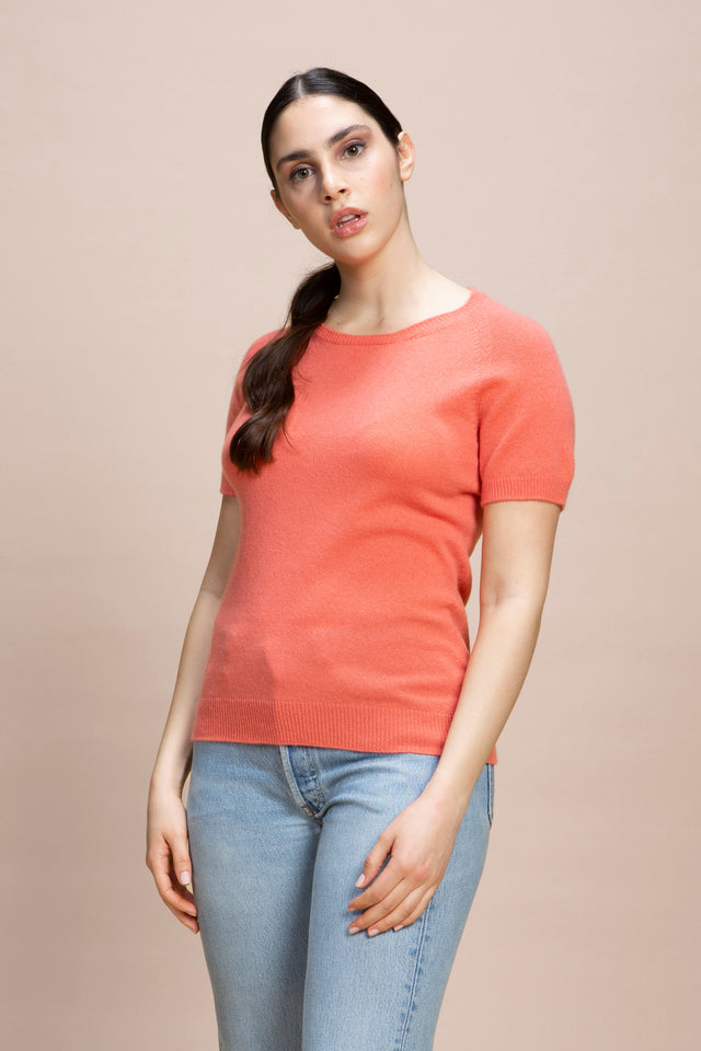 Positano - Maglia mezza manica 100% Cashmere