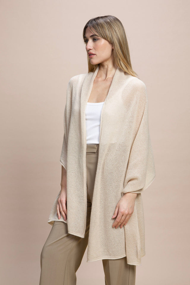 Sabaudia - 100% Cashmere Perforated Light Shawl