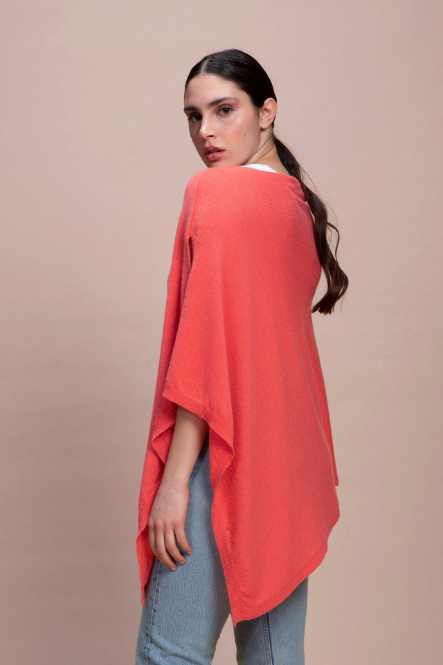 Sorrento - 100% Cashmere Poncho with Side Opening