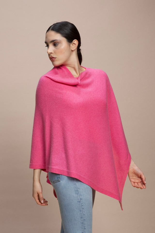 Sorrento - 100% Cashmere Poncho with Side Opening