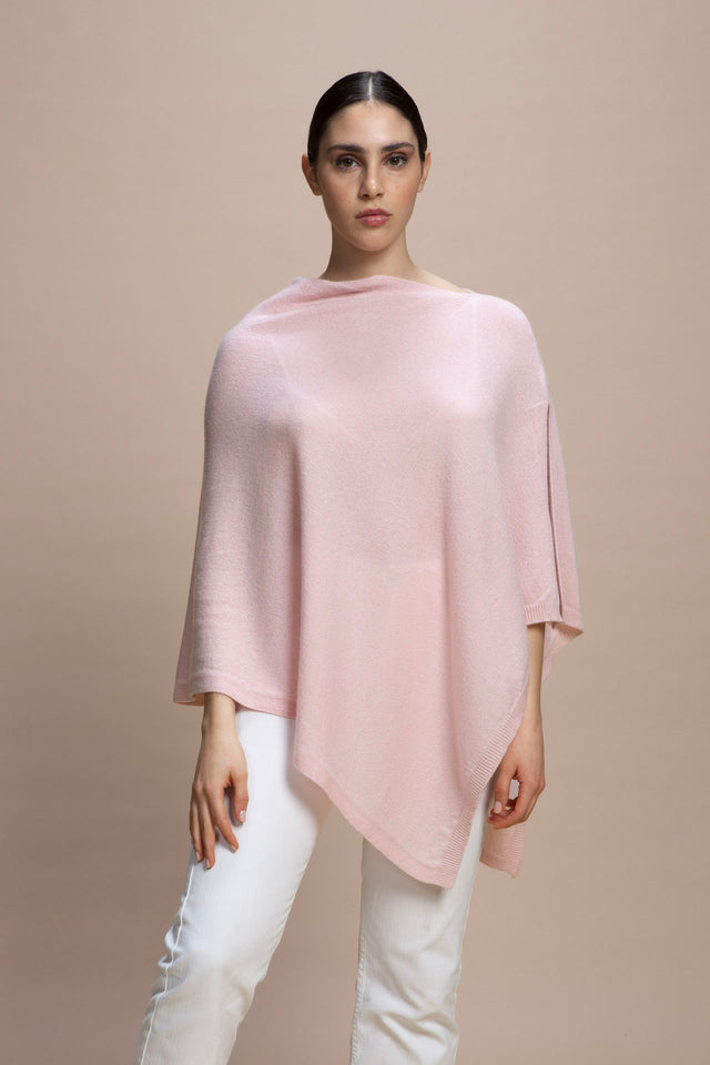 Sorrento - 100% Cashmere Poncho with Side Opening