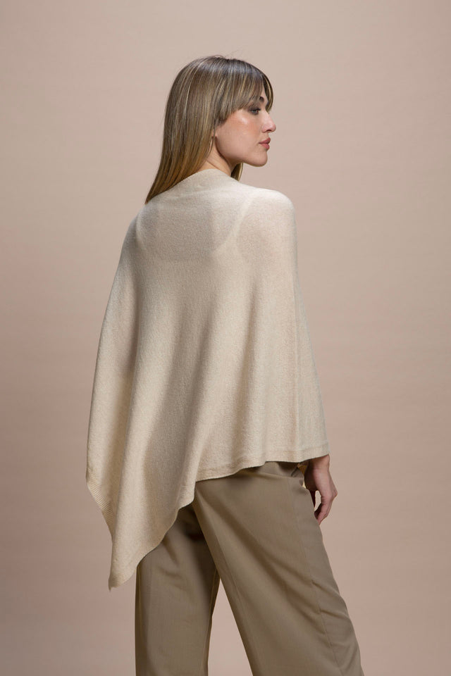 Sorrento - 100% Cashmere Poncho with Side Opening