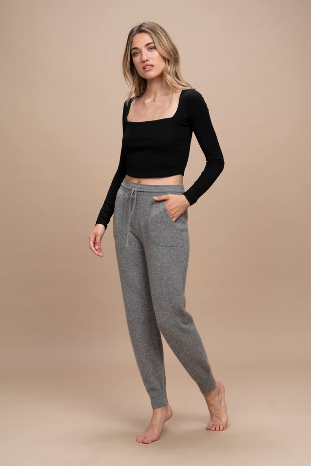 Tellaro - Pantalone con polsino 100% Cashmere