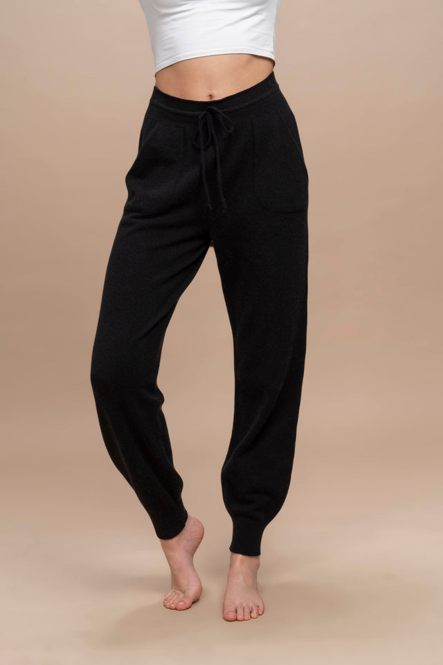 Tellaro - Pantalon sport 100% Cachemire avec revers