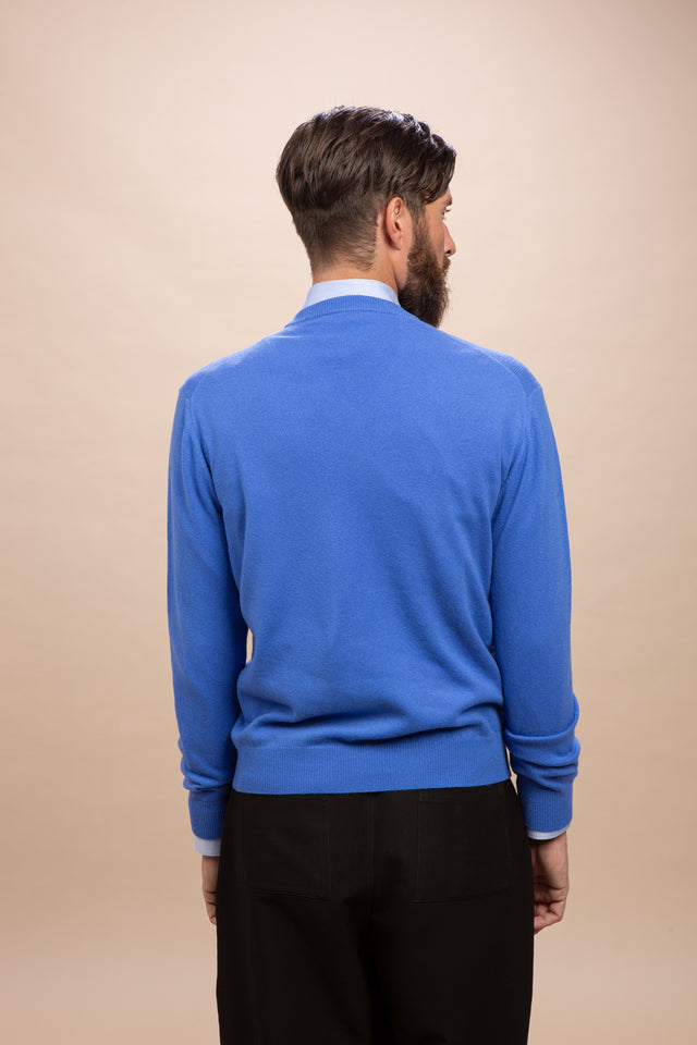 Tintoretto - Maglia con collo a V 100% Cashmere