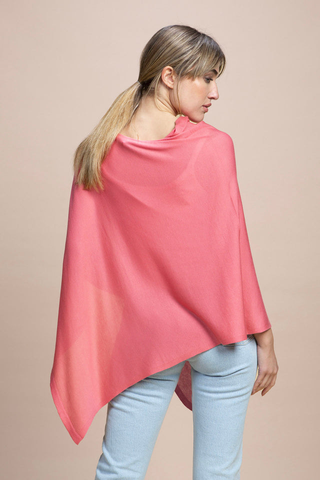 Vernazza - 100% Silk Poncho with Side Opening